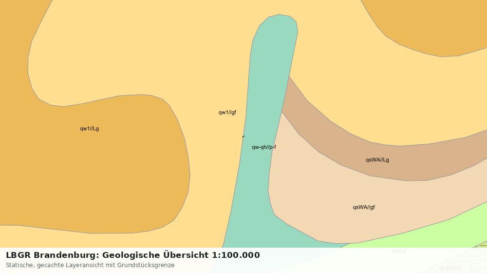 Statische Kartenansicht: LBGR Brandenburg: Geologische Übersicht 1:100.000