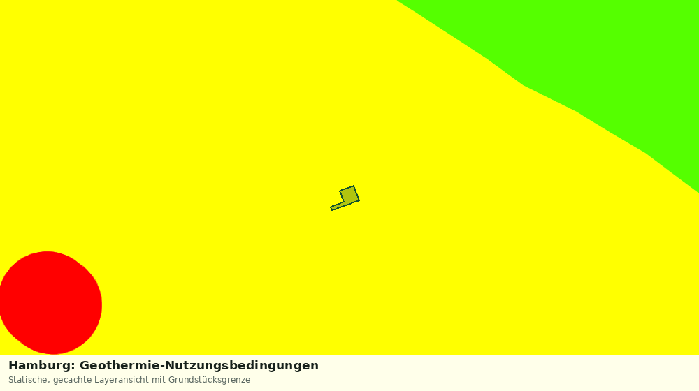 Statische Kartenansicht: Hamburg: Geothermie-Nutzungsbedingungen