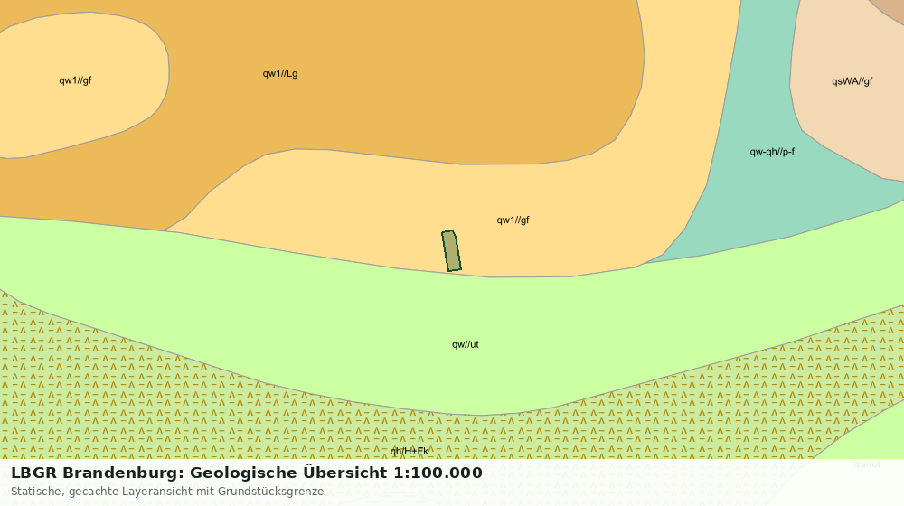 Statische Kartenansicht: LBGR Brandenburg: Geologische Übersicht 1:100.000
