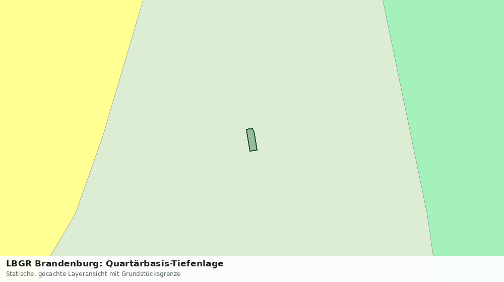 Statische Kartenansicht: LBGR Brandenburg: Quartärbasis-Tiefenlage