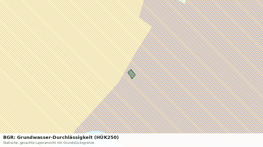 Statische Kartenansicht: BGR: Grundwasser-Durchlässigkeit (HÜK250)