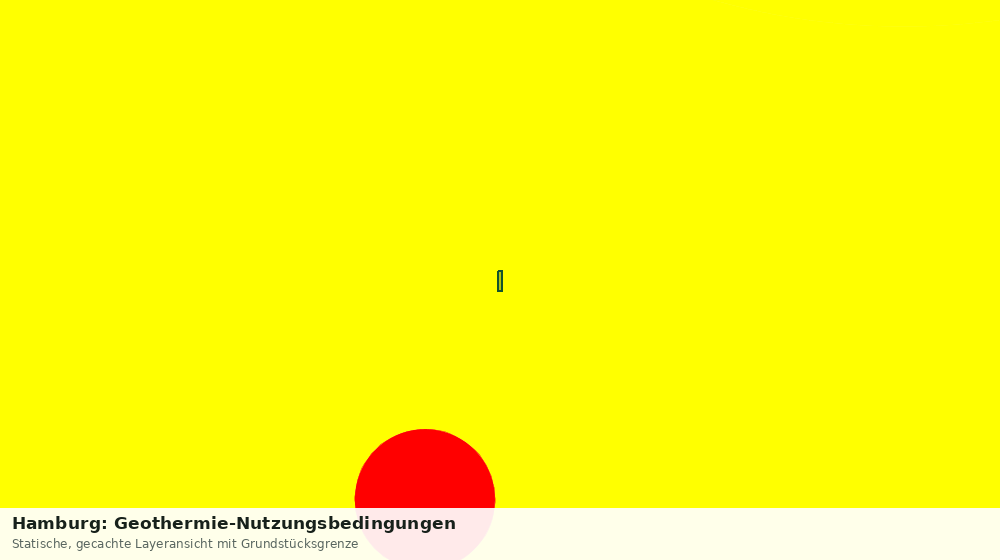 Statische Kartenansicht: Hamburg: Geothermie-Nutzungsbedingungen
