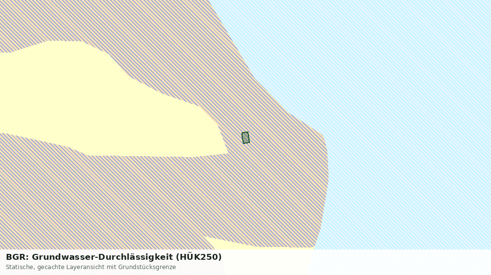 Statische Kartenansicht: BGR: Grundwasser-Durchlässigkeit (HÜK250)