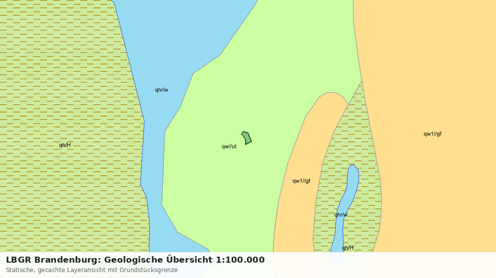 Statische Kartenansicht: LBGR Brandenburg: Geologische Übersicht 1:100.000