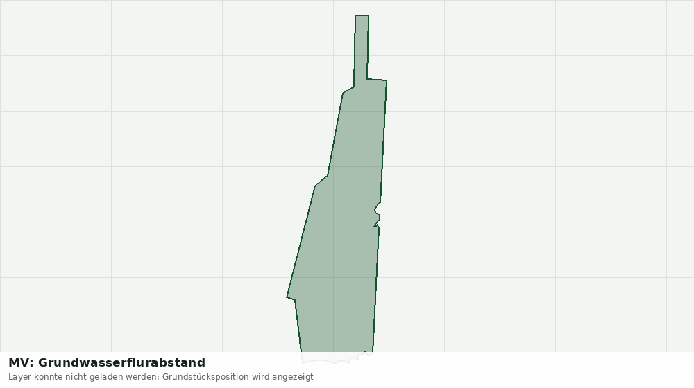 Statische Kartenansicht: MV: Grundwasserflurabstand