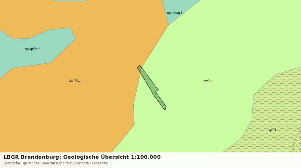 Statische Kartenansicht: LBGR Brandenburg: Geologische Übersicht 1:100.000