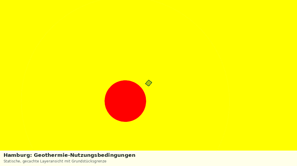 Statische Kartenansicht: Hamburg: Geothermie-Nutzungsbedingungen