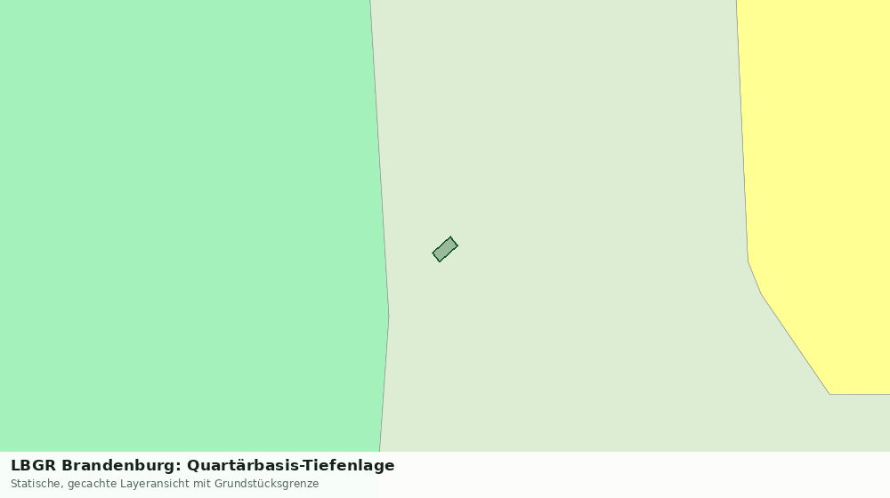 Statische Kartenansicht: LBGR Brandenburg: Quartärbasis-Tiefenlage