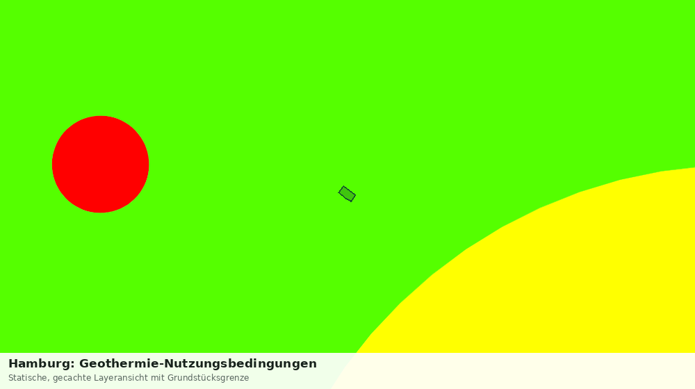 Statische Kartenansicht: Hamburg: Geothermie-Nutzungsbedingungen
