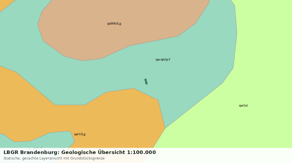 Statische Kartenansicht: LBGR Brandenburg: Geologische Übersicht 1:100.000