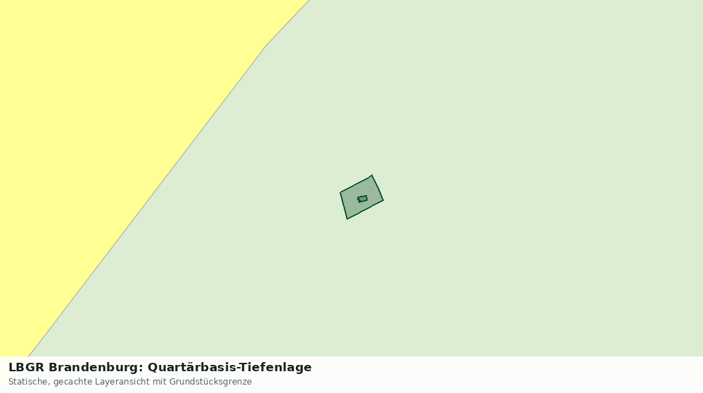 Statische Kartenansicht: LBGR Brandenburg: Quartärbasis-Tiefenlage