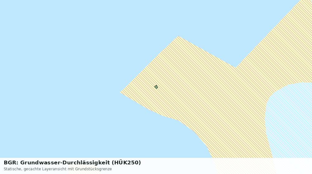 Statische Kartenansicht: BGR: Grundwasser-Durchlässigkeit (HÜK250)