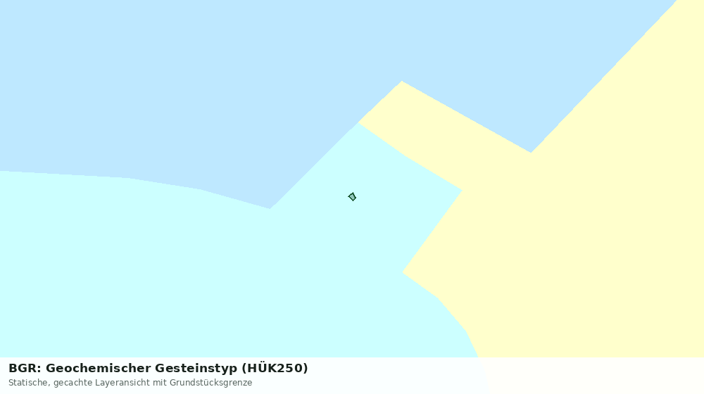 Statische Kartenansicht: BGR: Geochemischer Gesteinstyp (HÜK250)