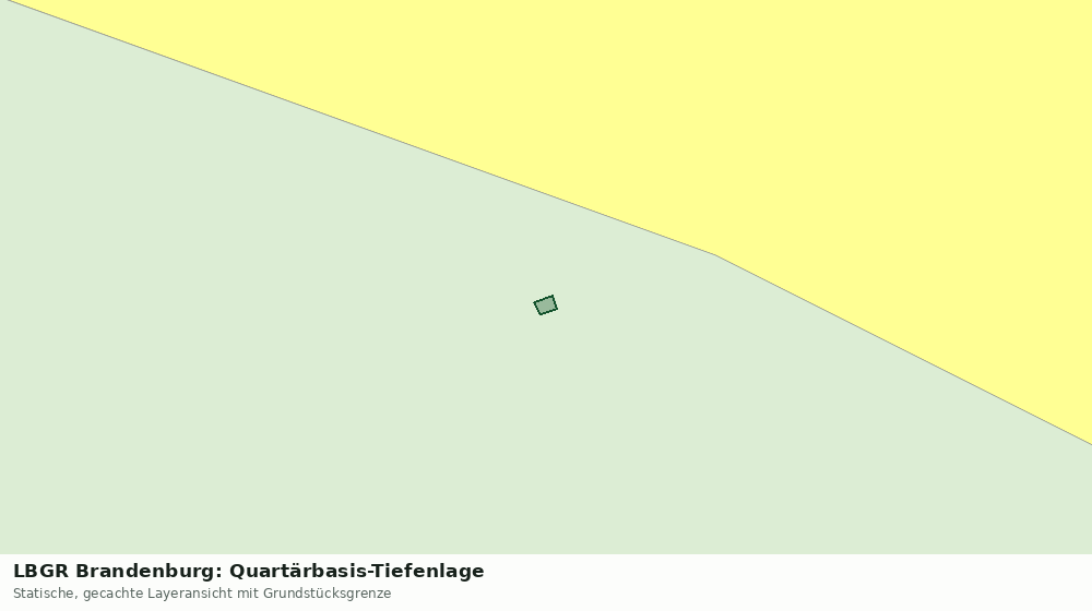 Statische Kartenansicht: LBGR Brandenburg: Quartärbasis-Tiefenlage