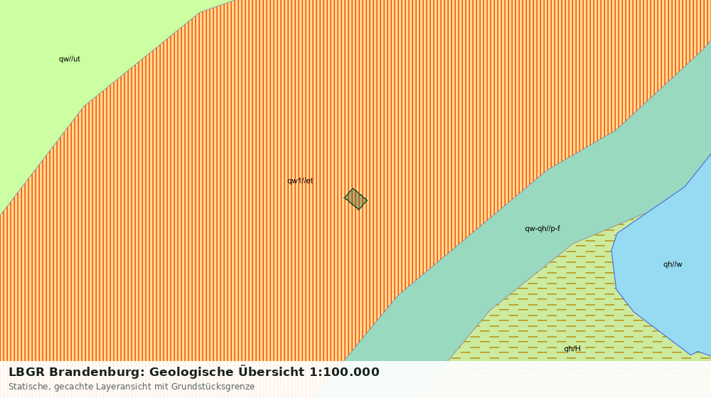 Statische Kartenansicht: LBGR Brandenburg: Geologische Übersicht 1:100.000