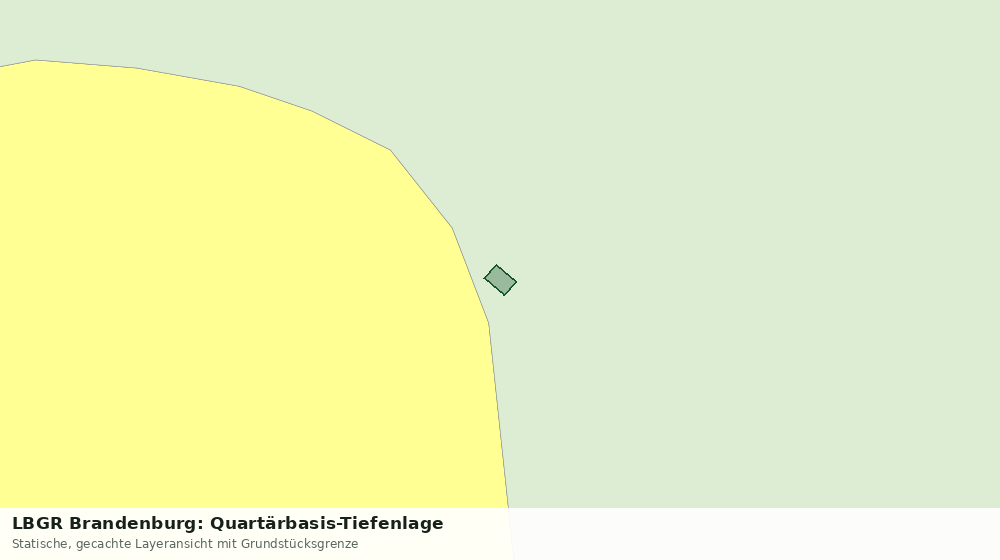 Statische Kartenansicht: LBGR Brandenburg: Quartärbasis-Tiefenlage