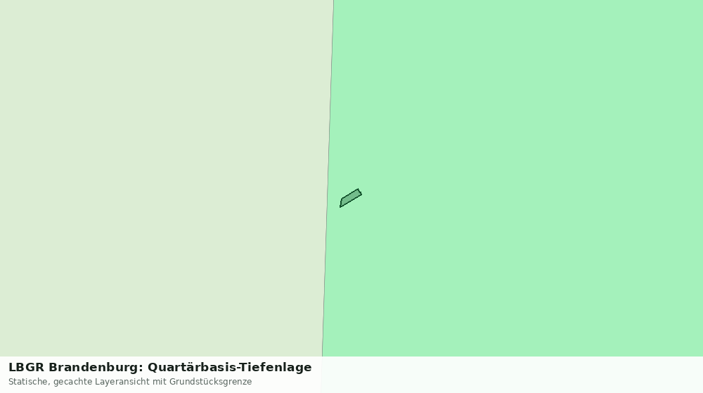 Statische Kartenansicht: LBGR Brandenburg: Quartärbasis-Tiefenlage