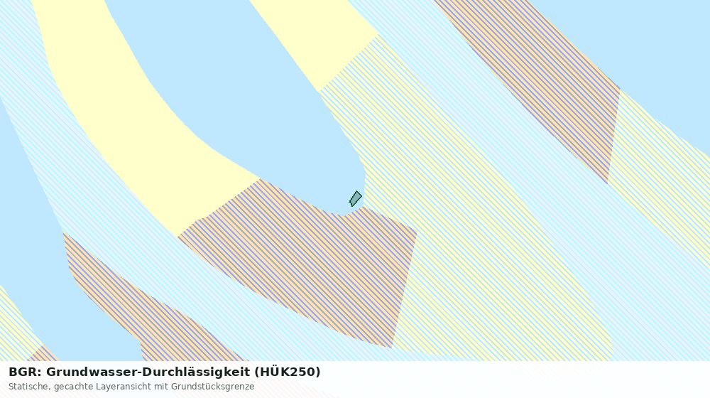 Statische Kartenansicht: BGR: Grundwasser-Durchlässigkeit (HÜK250)