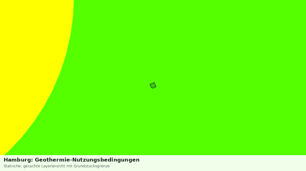 Statische Kartenansicht: Hamburg: Geothermie-Nutzungsbedingungen