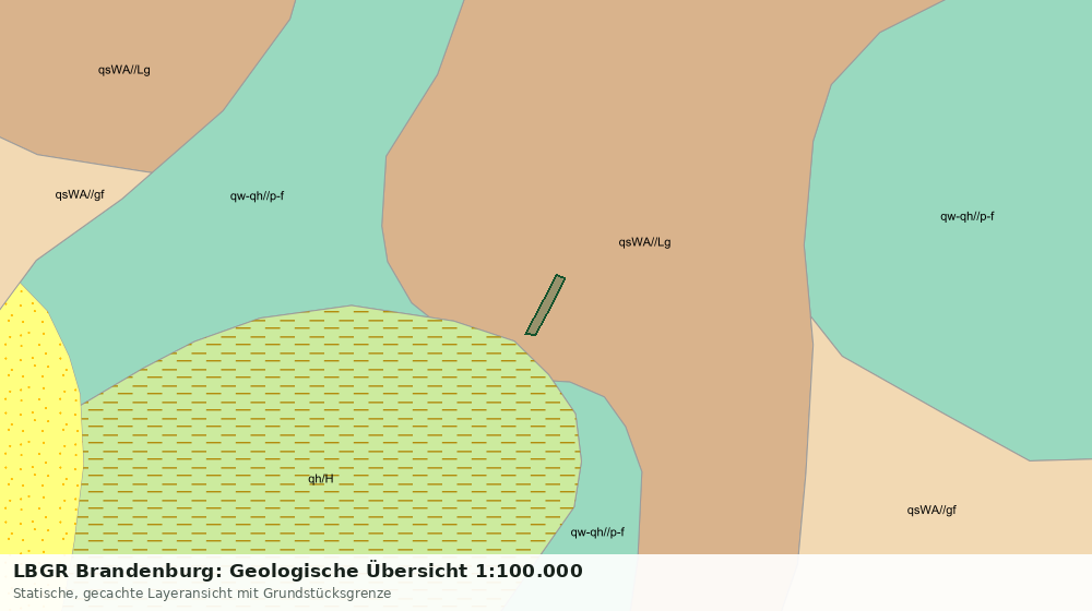 Statische Kartenansicht: LBGR Brandenburg: Geologische Übersicht 1:100.000