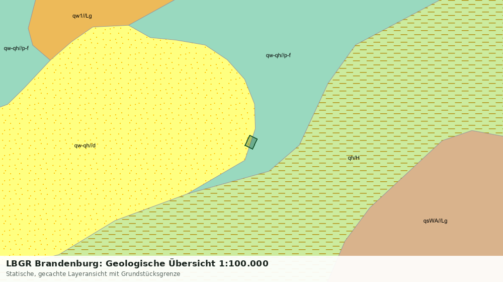 Statische Kartenansicht: LBGR Brandenburg: Geologische Übersicht 1:100.000