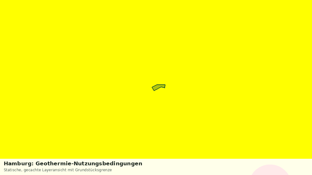Statische Kartenansicht: Hamburg: Geothermie-Nutzungsbedingungen