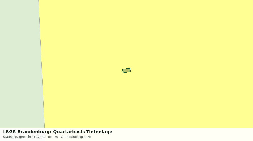 Statische Kartenansicht: LBGR Brandenburg: Quartärbasis-Tiefenlage