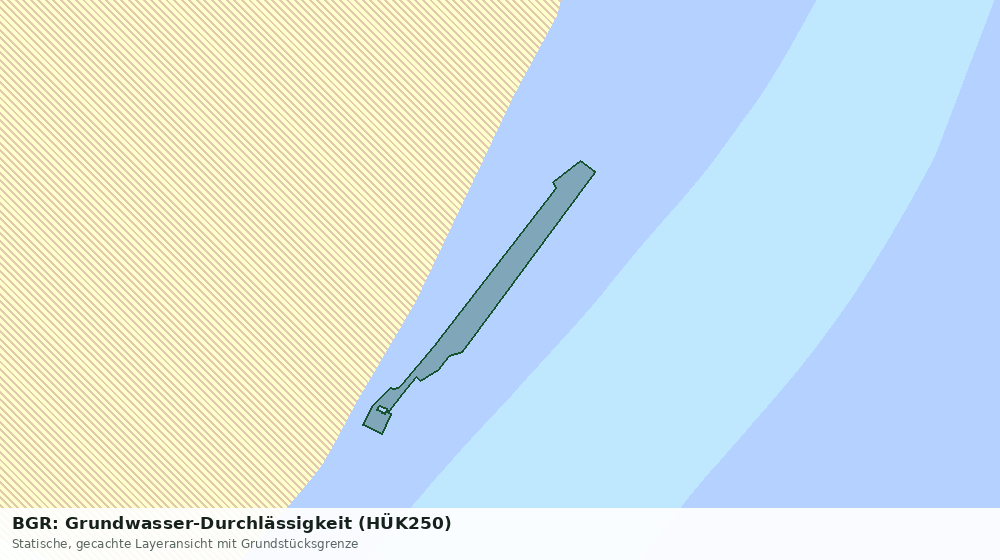 Statische Kartenansicht: BGR: Grundwasser-Durchlässigkeit (HÜK250)