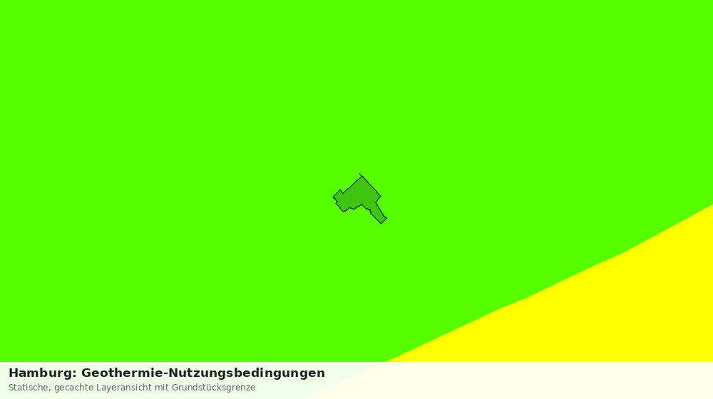 Statische Kartenansicht: Hamburg: Geothermie-Nutzungsbedingungen