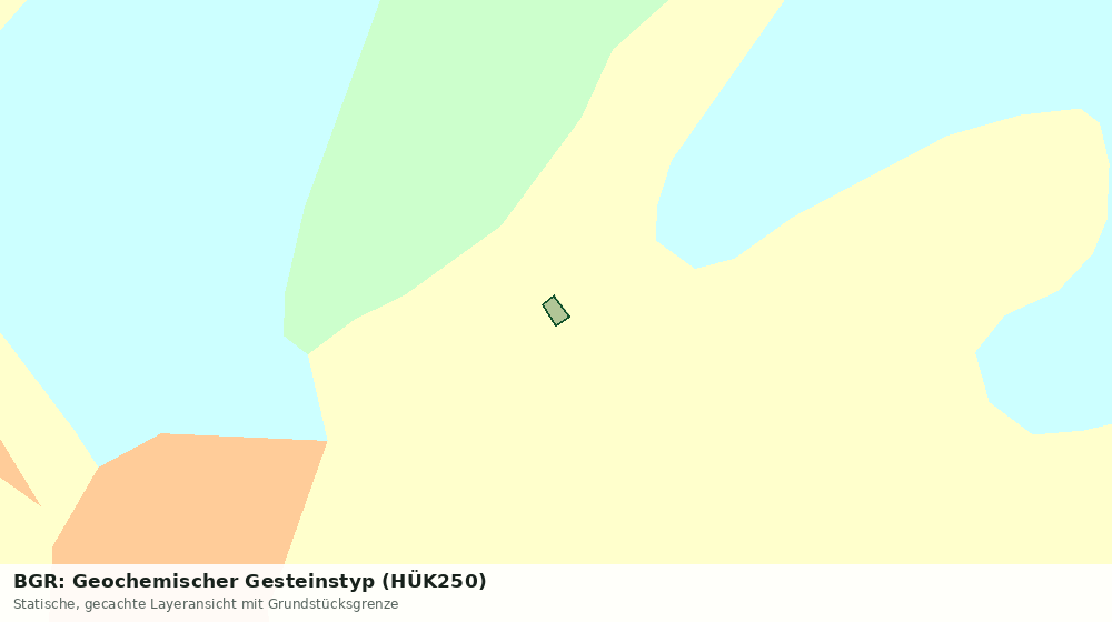 Statische Kartenansicht: BGR: Geochemischer Gesteinstyp (HÜK250)