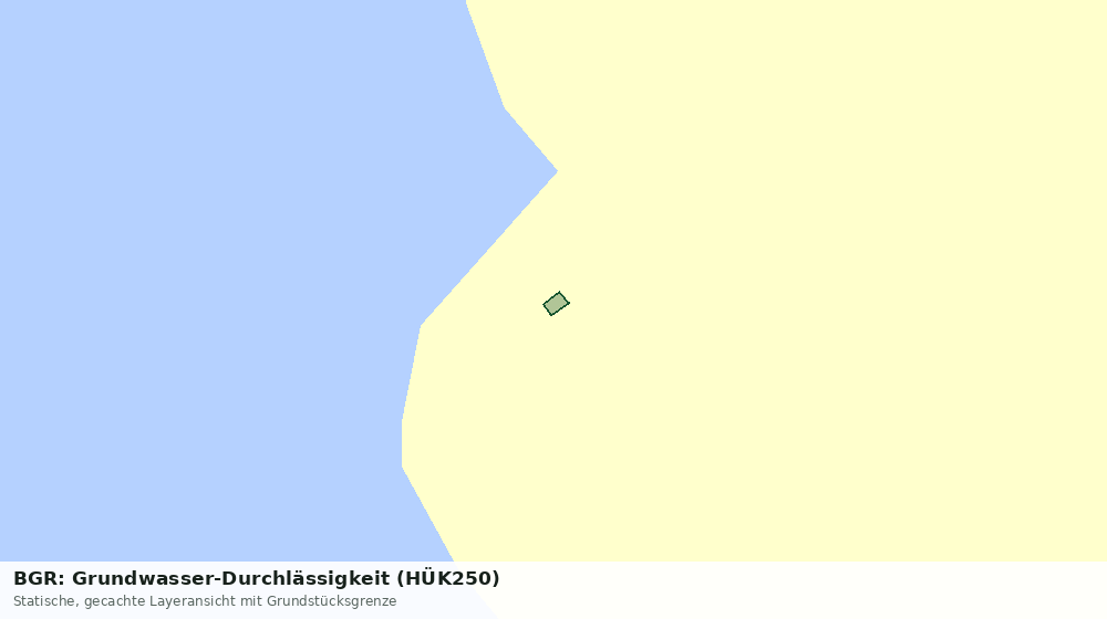 Statische Kartenansicht: BGR: Grundwasser-Durchlässigkeit (HÜK250)