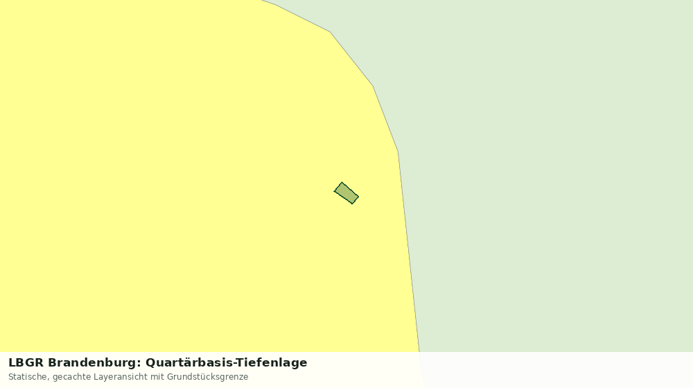 Statische Kartenansicht: LBGR Brandenburg: Quartärbasis-Tiefenlage