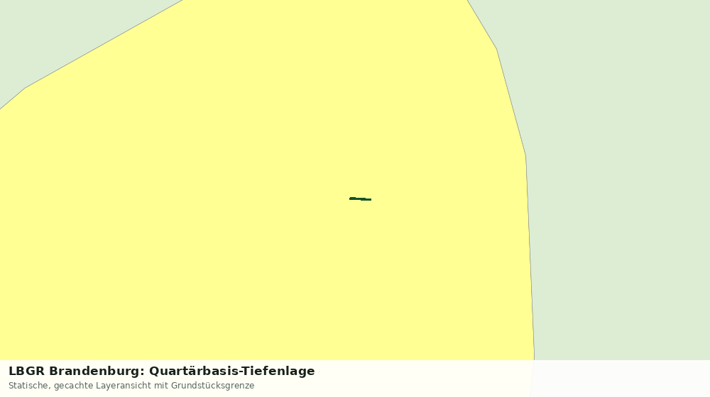 Statische Kartenansicht: LBGR Brandenburg: Quartärbasis-Tiefenlage