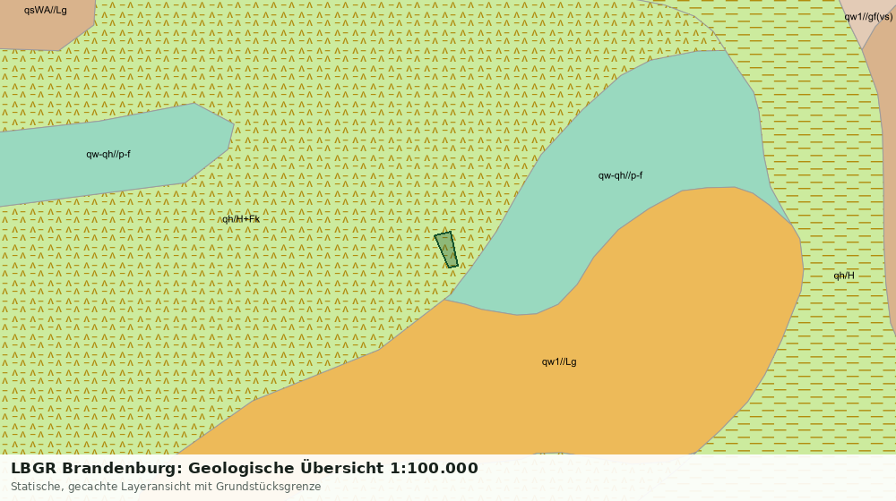 Statische Kartenansicht: LBGR Brandenburg: Geologische Übersicht 1:100.000
