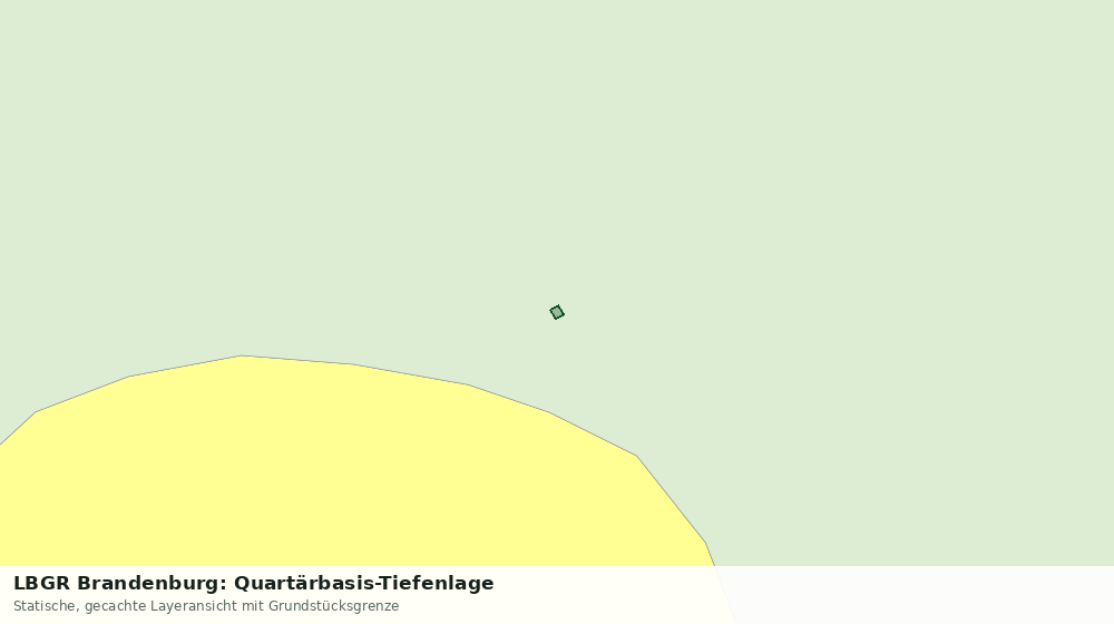 Statische Kartenansicht: LBGR Brandenburg: Quartärbasis-Tiefenlage