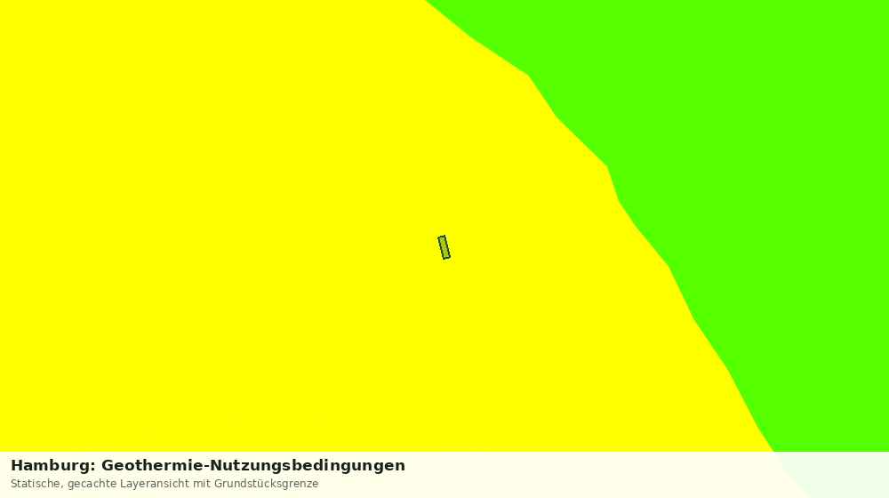 Statische Kartenansicht: Hamburg: Geothermie-Nutzungsbedingungen