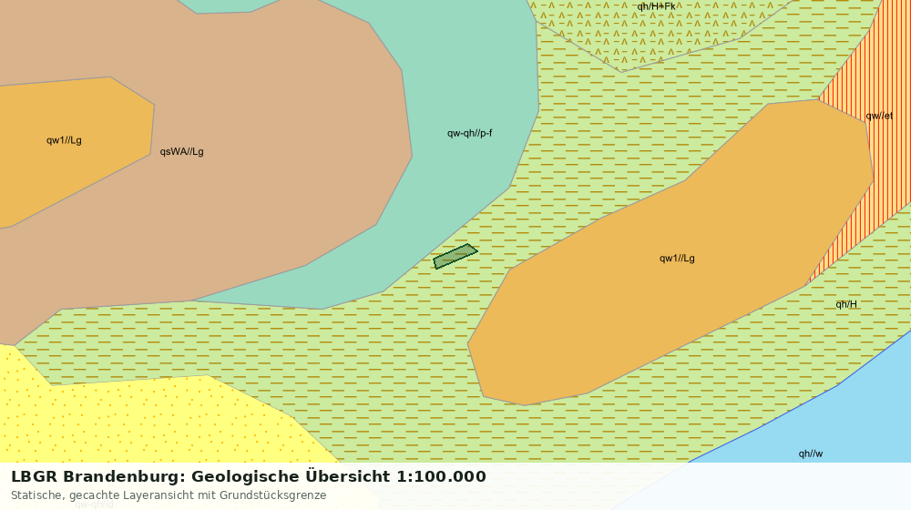 Statische Kartenansicht: LBGR Brandenburg: Geologische Übersicht 1:100.000