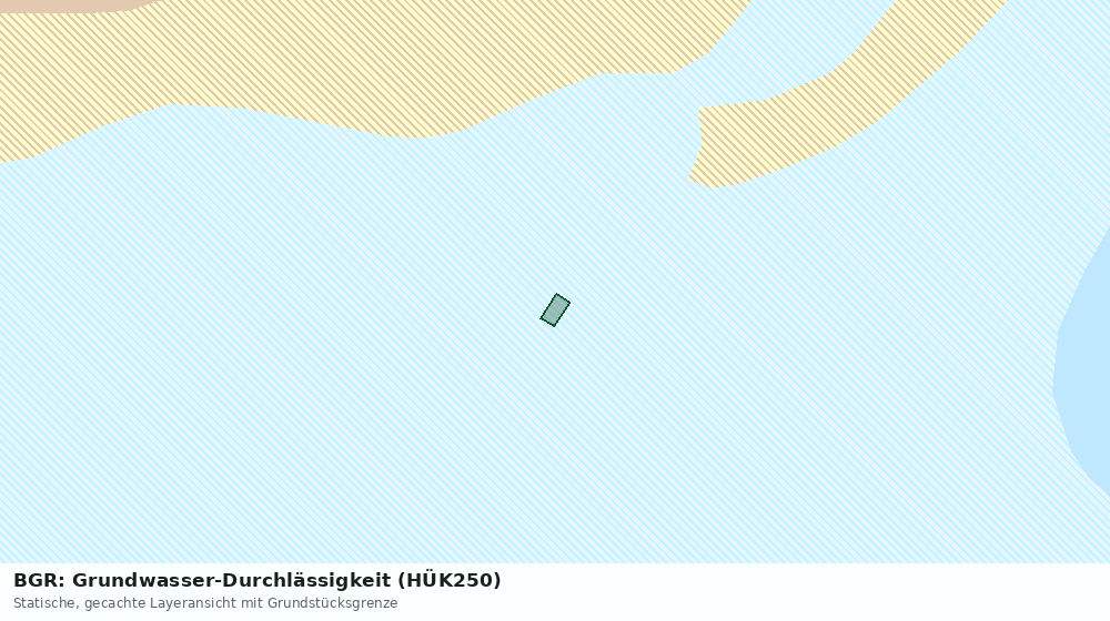 Statische Kartenansicht: BGR: Grundwasser-Durchlässigkeit (HÜK250)