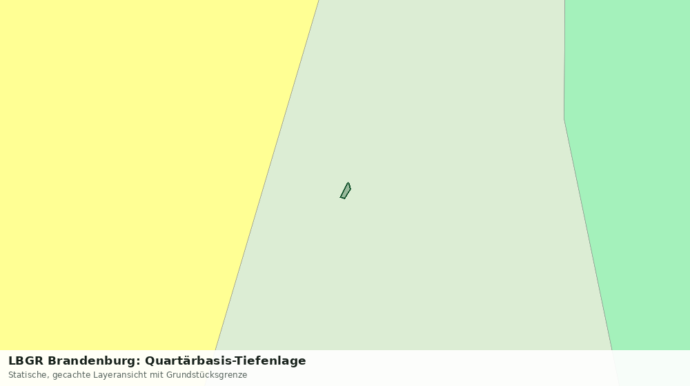 Statische Kartenansicht: LBGR Brandenburg: Quartärbasis-Tiefenlage