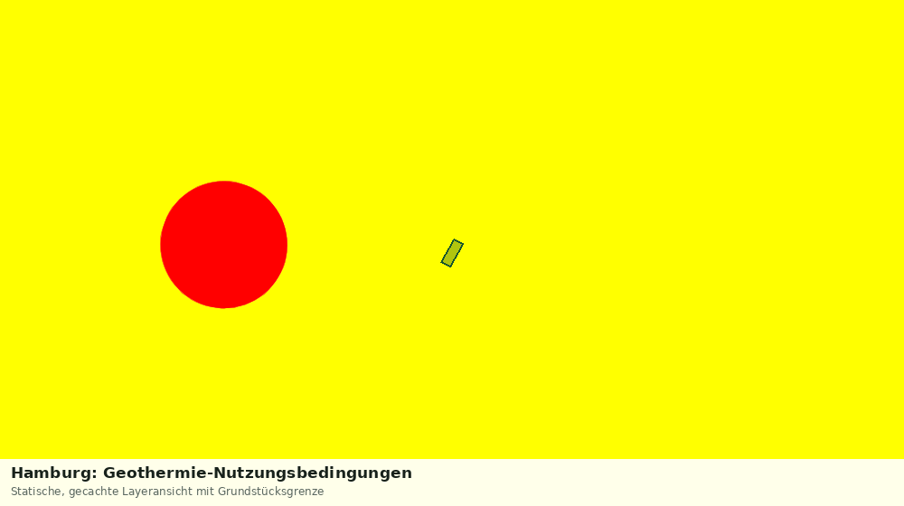 Statische Kartenansicht: Hamburg: Geothermie-Nutzungsbedingungen