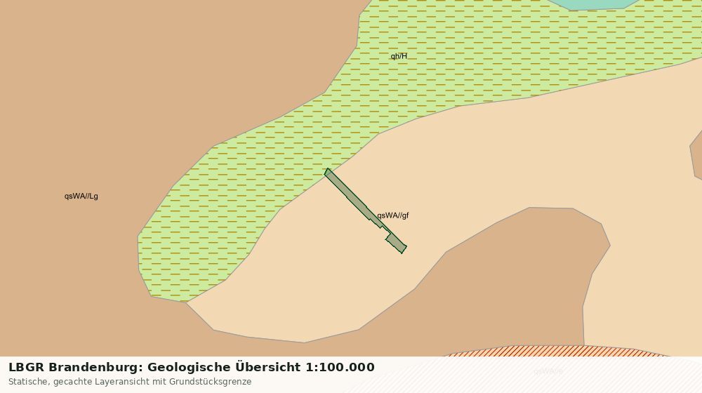 Statische Kartenansicht: LBGR Brandenburg: Geologische Übersicht 1:100.000