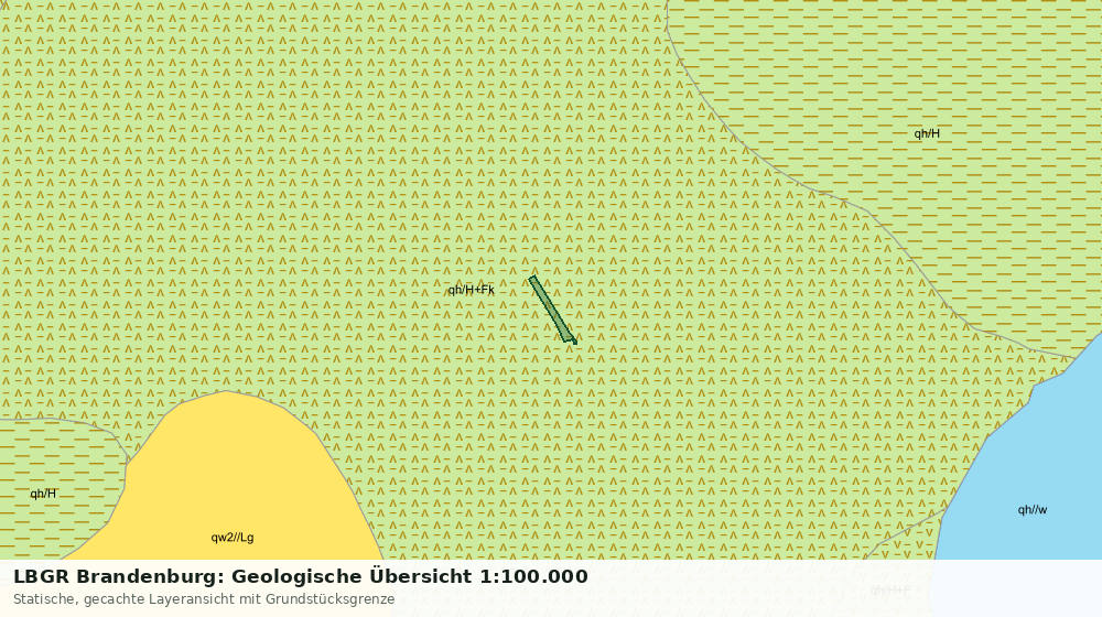Statische Kartenansicht: LBGR Brandenburg: Geologische Übersicht 1:100.000