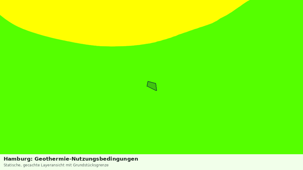 Statische Kartenansicht: Hamburg: Geothermie-Nutzungsbedingungen