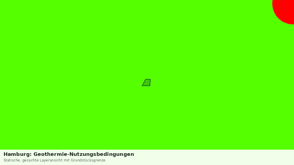 Statische Kartenansicht: Hamburg: Geothermie-Nutzungsbedingungen