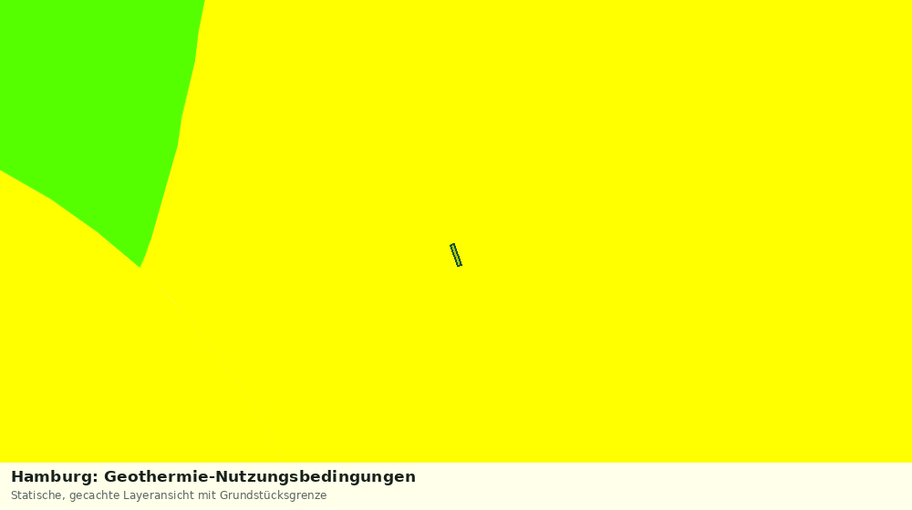 Statische Kartenansicht: Hamburg: Geothermie-Nutzungsbedingungen