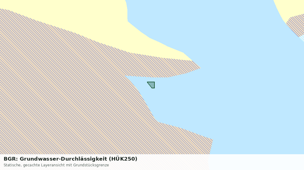 Statische Kartenansicht: BGR: Grundwasser-Durchlässigkeit (HÜK250)