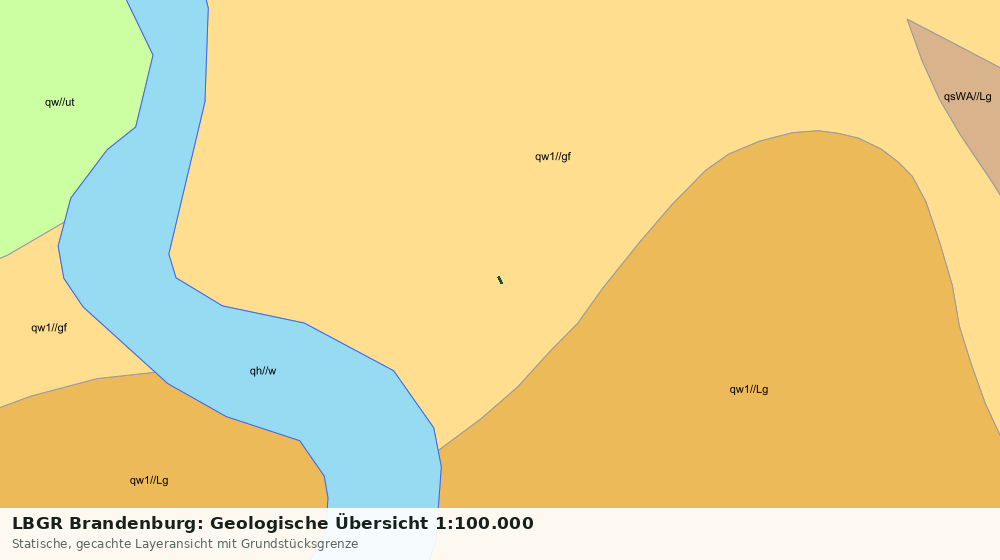 Statische Kartenansicht: LBGR Brandenburg: Geologische Übersicht 1:100.000