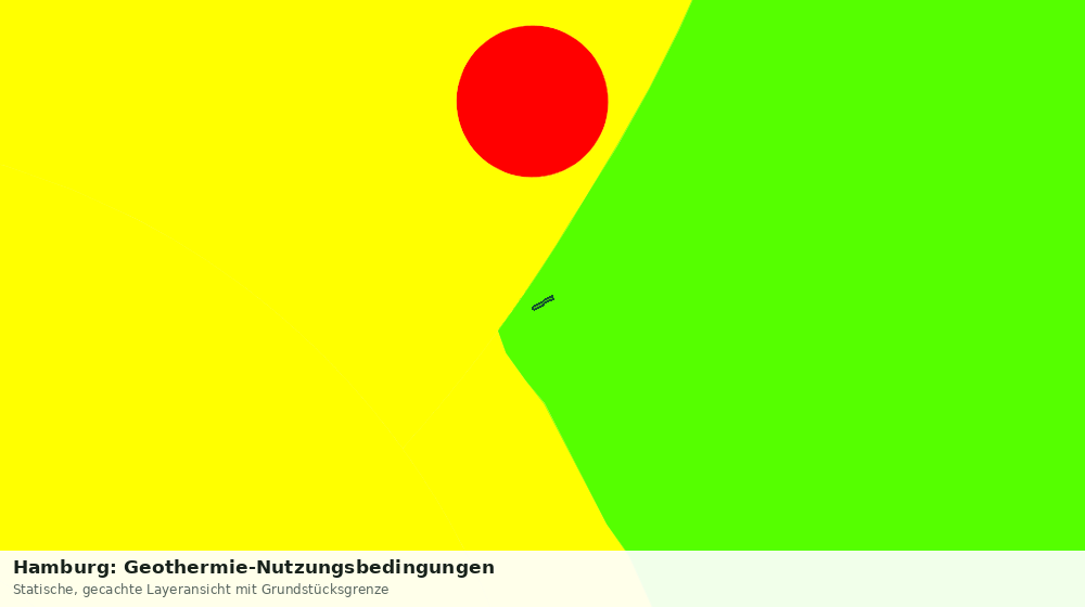 Statische Kartenansicht: Hamburg: Geothermie-Nutzungsbedingungen
