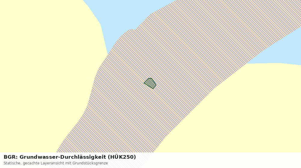 Statische Kartenansicht: BGR: Grundwasser-Durchlässigkeit (HÜK250)