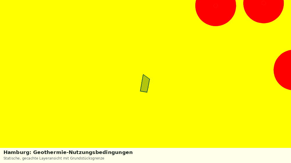 Statische Kartenansicht: Hamburg: Geothermie-Nutzungsbedingungen